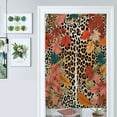 thumbnail image 1 of Leopard Print Autumn Leaves Pattern Door Curtain Nordic Living Room DoorCurtain Porch Partition Curtain Kitchen Rative Half Curtain, 1 of 4