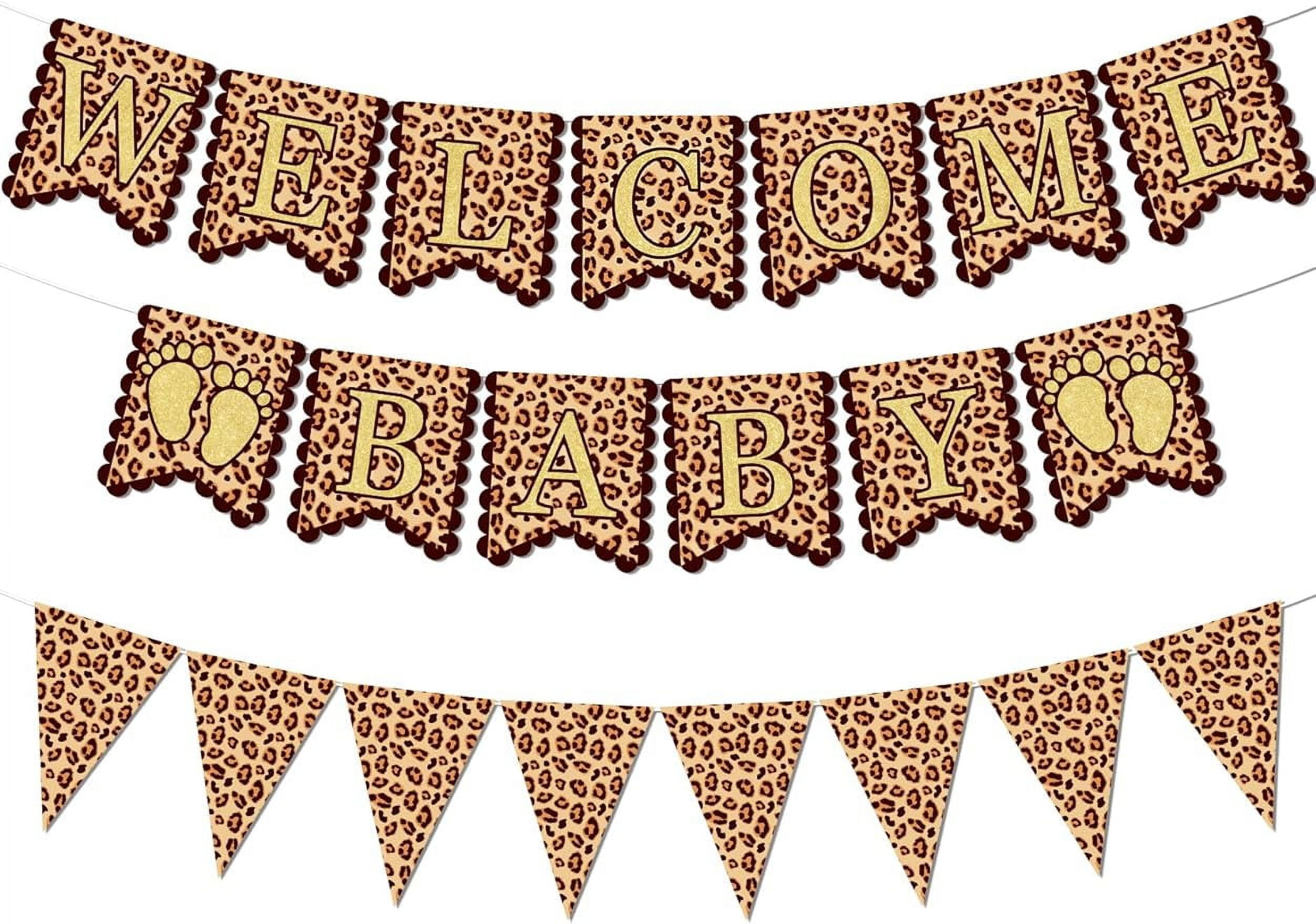 Leopard Print Baby Shower Decorations, Leopard Print Baby