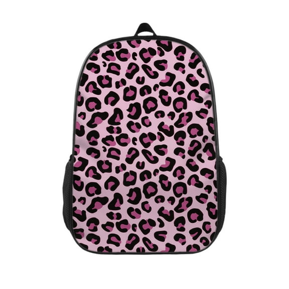 Leopard Print Backpack 17 Inch Large Capacity Casual Daily Commuter Backpack