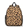 thumbnail image 1 of Leopard Print Backpack Backpack for School,Cute School Bag,Schoolbag with Adjustable Shoulder Straps & Padded Back,13.8"x11.4"x6", 1 of 6