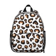 thumbnail image 1 of Leopard Print Backpack Backpack for School,Cute School Bag,Schoolbag with Adjustable Shoulder Straps & Padded Back,13.8"x11.4"x6", 1 of 6