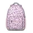 thumbnail image 1 of Leopard Print Backpack for School,Cute School Bag,Schoolbag with Adjustable Shoulder Straps & Padded Back,15.3"x11"x6.7", 1 of 6