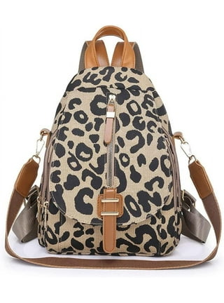 Leopard Backpack Purse