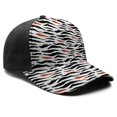 thumbnail image 1 of Leopard Print Baseball Cap Adjustable Size – Stylish Spliced Design Trucker Hat, Dad Hat with Full Print Front & Brim, Breathable Cotton Blend Snapback for Sports, Travel & Daily Wear, 1 of 3