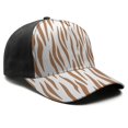 thumbnail image 1 of Leopard Print Baseball Cap Adjustable Size – Stylish Spliced Design Trucker Hat, Dad Hat with Full Print Front & Brim, Breathable Cotton Blend Snapback for Sports, Travel & Daily Wear, 1 of 3