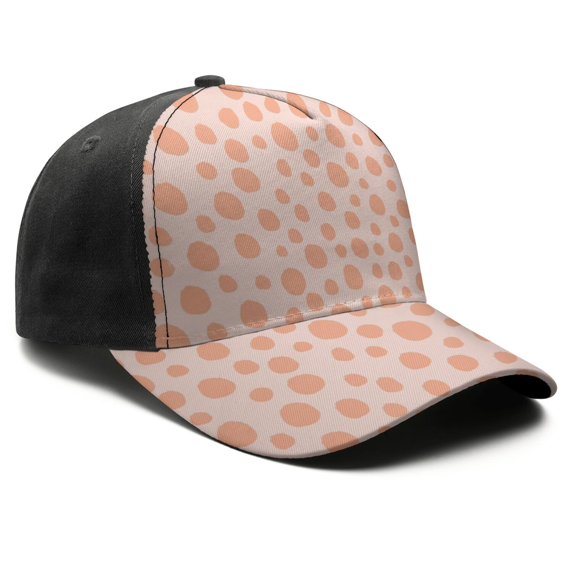Leopard Print Baseball Cap Adjustable Size – Stylish Spliced Design Trucker Hat, Dad Hat with Full Print Front & Brim, Breathable Cotton Blend Snapback for Sports, Travel & Daily Wear