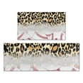 thumbnail image 1 of Leopard Print and Baseballs Pattern Kitchen Rugs Sets Of 2,Anti Fatigue Kitchen Mat Rugs Non Slip Washable,Decorative Kitchen Floor Mats for Kitchen,Sink,Laundry,17"x30"+17"x47", 1 of 7