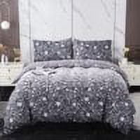 Leopard Print Bedding Cover Set With Pillowcase Grey Home Textiles Bedding Suit Woman Girl Bed Sets,Twin (68"x86")