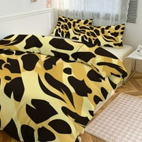 Leopard Print Bedding Set with Zipper Closure for Girls & Boys