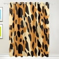 thumbnail image 1 of Leopard Print Black Out Curtains 84 Inch Length Curtains for Sliding Glass Doors Bedroom Living Room 2 Pack, 1 of 6