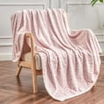 thumbnail image 1 of Leopard Print Blanket Fleece Throw for Bed Sofa Travel and Camping, Super Soft Cozy Fluffy Plush Cheetah Print Blanket for All Seasons 60"x80"(Light Pink), 1 of 4