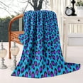 thumbnail image 1 of Leopard Print Blanket Fleece Throw Blanket for Bed Sofa Travel and Camping, Super Soft Cozy Fluffy Plush Blanket, Cheetah Print Blanket for All Seasons(50”×60”), 1 of 5