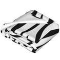 thumbnail image 1 of Leopard Print Blanket Zebra Print Black and White Fleece Throw for Bed Sofa Travel and Camping, Super Soft Cozy Fluffy Plush Cheetah Print Blanket for All Seasons, 1 of 10