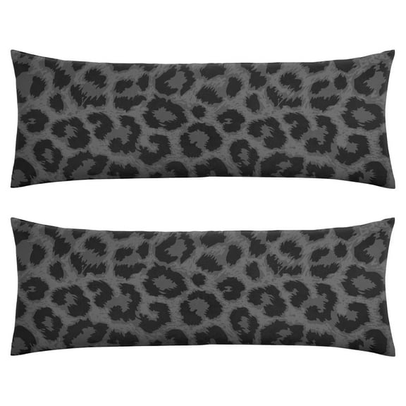 Leopard Print Body Pillow Cover 20x54 - Soft Long Pillow Case with Invisible Zipper - Fashion Cheetah Pattern Full Body Pillow Protector - Breathable Machine Washable Stretchy Cover for Adults
