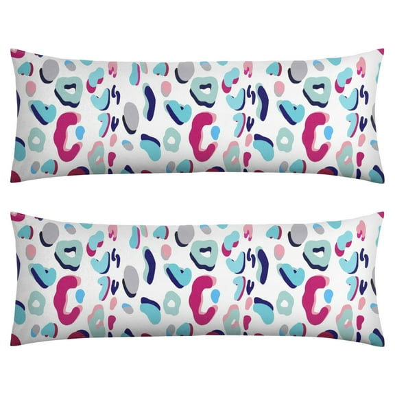 Leopard Print Body Pillow Cover – Soft & Breathable, Hidden Zipper, 20"x54", Fashion Animal Print – Cheetah & Tropical Spots, Perfect Gift for Side Sleepers, Pregnancy, Modern Home Decor