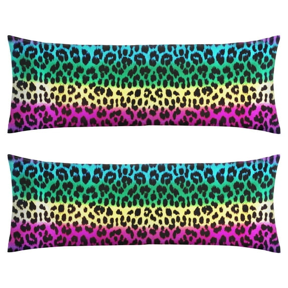 Leopard Print Body Pillow Cover – Soft & Breathable, Hidden Zipper, 20"x54", Fashion Animal Print – Cheetah & Tropical Spots, Perfect Gift for Side Sleepers, Pregnancy, Modern Home Decor