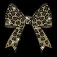 thumbnail image 1 of Leopard Print Bow Crystal Rhinestone Iron on Transfer Applique DIY Transfer Decal Leopard Glitter Rhinestone Pattern Decoration for T-Shirt Bag Pillows Jackets 29.7x21CM, 1 of 7