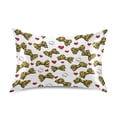 thumbnail image 1 of Leopard Print Bowknot Pattern Pillowcase King Size 40''x20'' Satin Double-Sided Print Soft Wrinkle Resistant, 1 of 9
