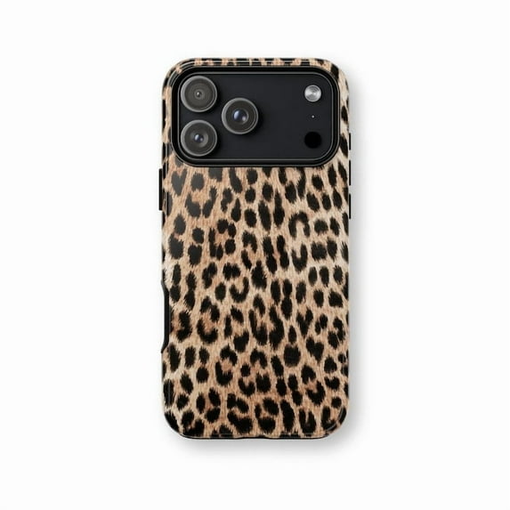 Leopard Print Brown Animal Trendy Cheetah Skin Pattern Art A487 Protective Case for iPhone 17 16 15 14 13 12 11 Pro Max