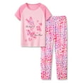 thumbnail image 1 of Leopard Print & Butterfly Pajamas for Big / Teen Girls Size 12 Cute Soft Summer PJ Pants Set, 1 of 7