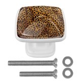 Leopard Print Door and Drawers Knobs Pulls,Furniture Handles