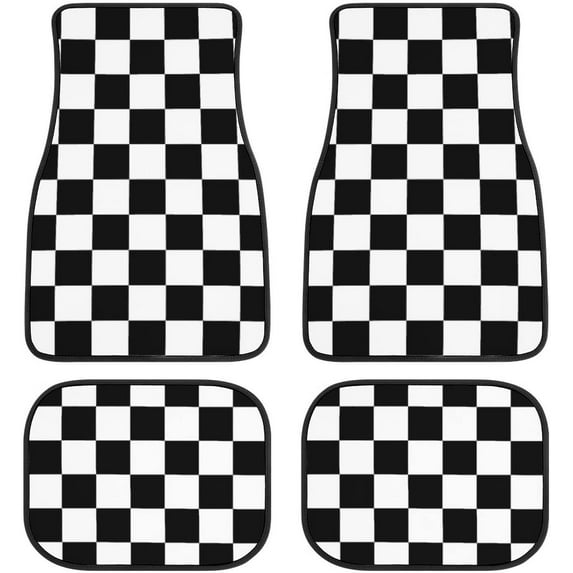 Leopard Print Car Floor Mats Set of 4,Leopard Animal Skin Pattern Vehicle Front Rear Carpets Mat Decorative Car Floor Carpets Rugs Non-Slip Auto Car Accessories Universal Fit for Car SUV Truck Van