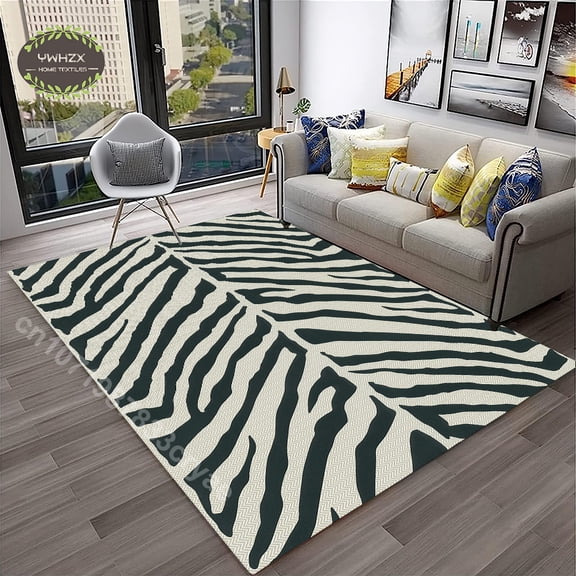 Leopard Print Carpet Area Rug for Living Room Sofa Coffee Table Floor Mat Bedroom Rugs Kitchen Non-slip Mats Art Home Decoration