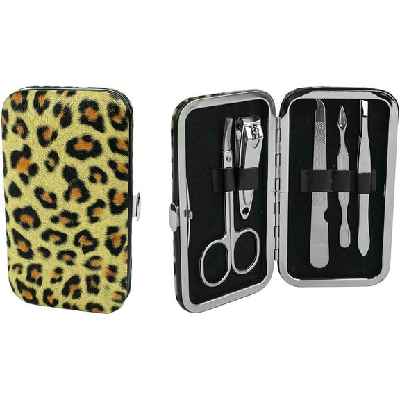 Leopard Print Case 5-Piece Manicure Set QGM20779