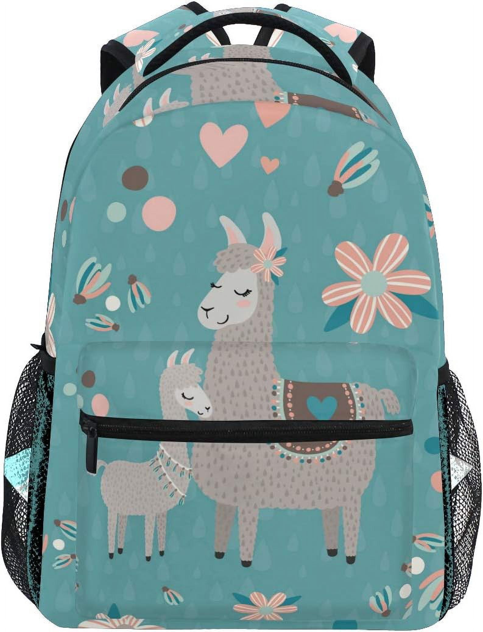 Leopard Print Cheetah Neon Gradient Backpack School Bag Travel Daypack ...