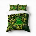 thumbnail image 1 of Leopard Print Cheetah Spots Bedding Set 3 Pcs Soft Microfiber Quilt Cover For Bedroom Decor, Comforter Cover With 2 Pillowcase, 1 of 5