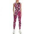 thumbnail image 1 of Leopard Print Cheetah Spots Women's One Piece Yoga Jumpsuits Leggings Playsuit Gym Suit Fitness Running Athletic Clothes Gym Wear Set, 1 of 6