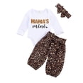 thumbnail image 1 of Leopard Print Children Wear Set, Toddler Girls Long Sleeve Tops + Suspender Trousers + Headband for Spring Fall, 1 of 8