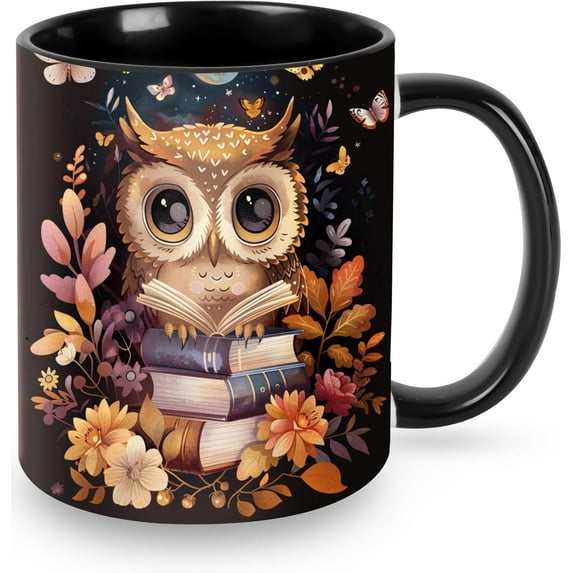 Leopard Print Coffee Mug 11 OZ Cute Tea Cup Funny Coffee Cups for Women Microwave Safe