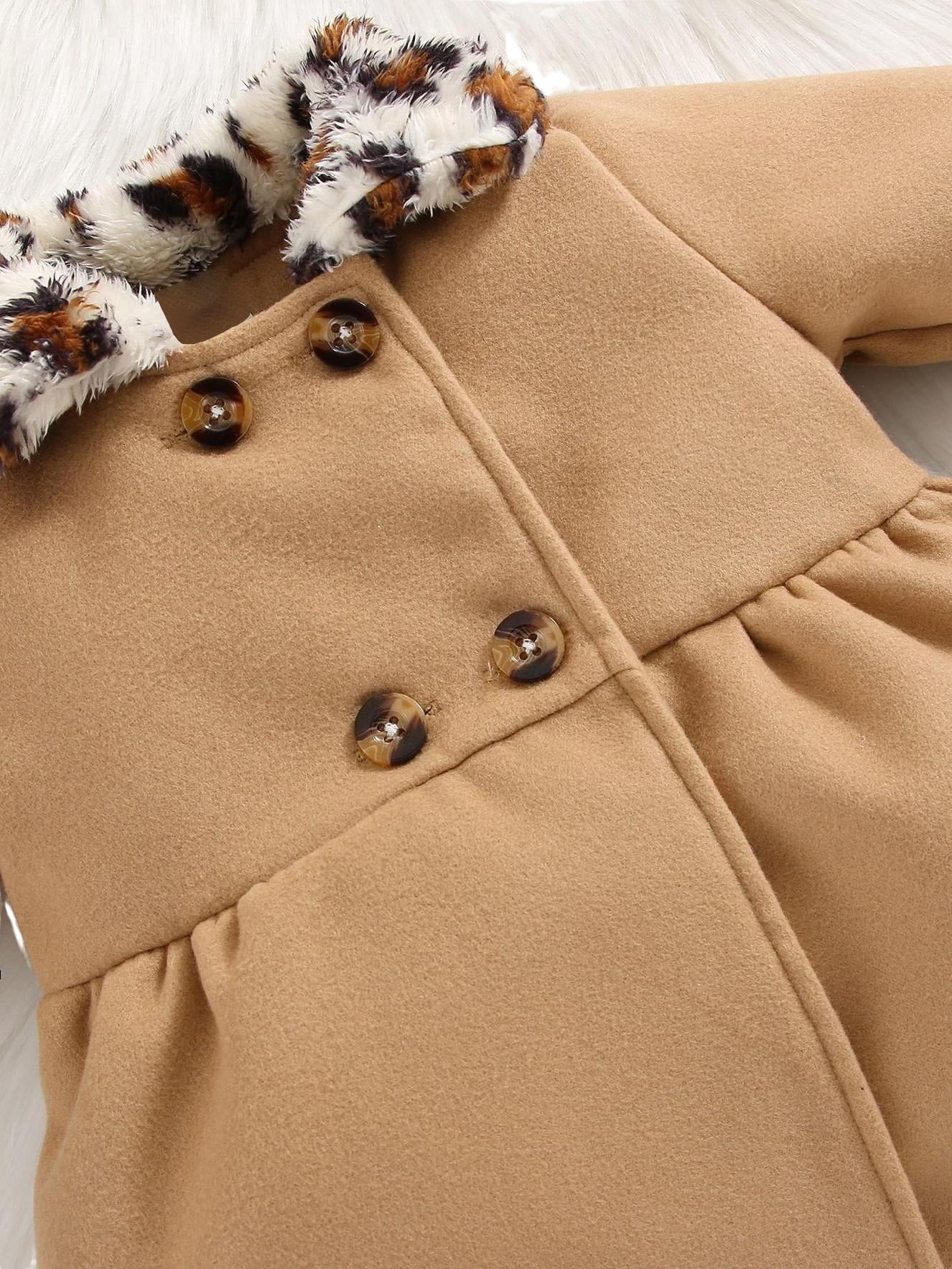 Leopard print clearance pea coat