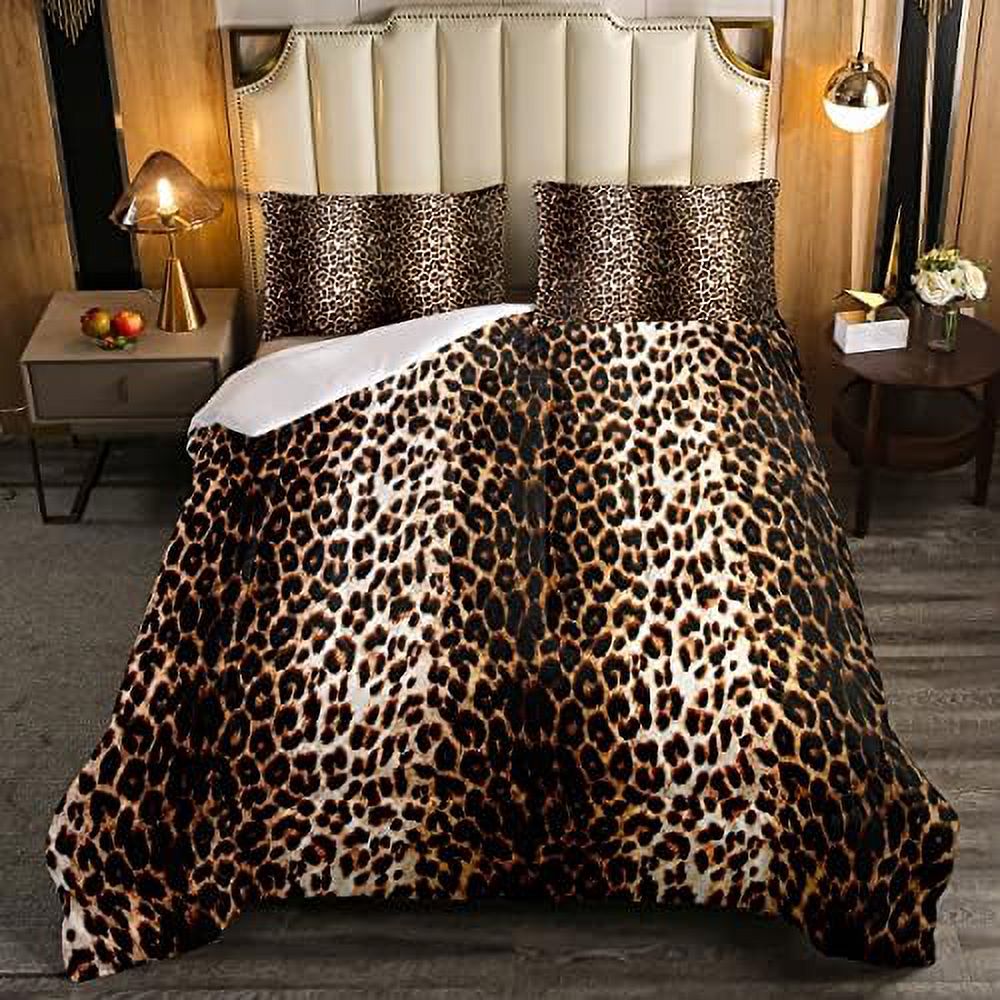 Leopard Print Comforter Women Cheetah Print Comforter Set For Kids