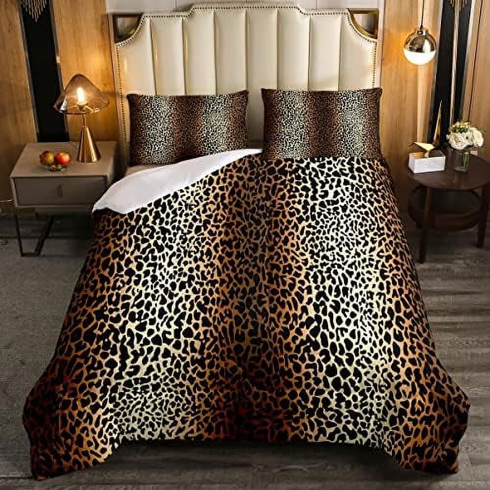 Leopard Print Comforter Women Cheetah Print Comforter Set For Kids