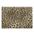thumbnail image 1 of Leopard Print Cutting Board, Skin Pattern of a Wild Safari Animal Powerful Panthera Big Cat, Decorative Tempered Glass Cutting and Serving Board, Large Size, Pale Brown Black, by Ambesonne, 1 of 5
