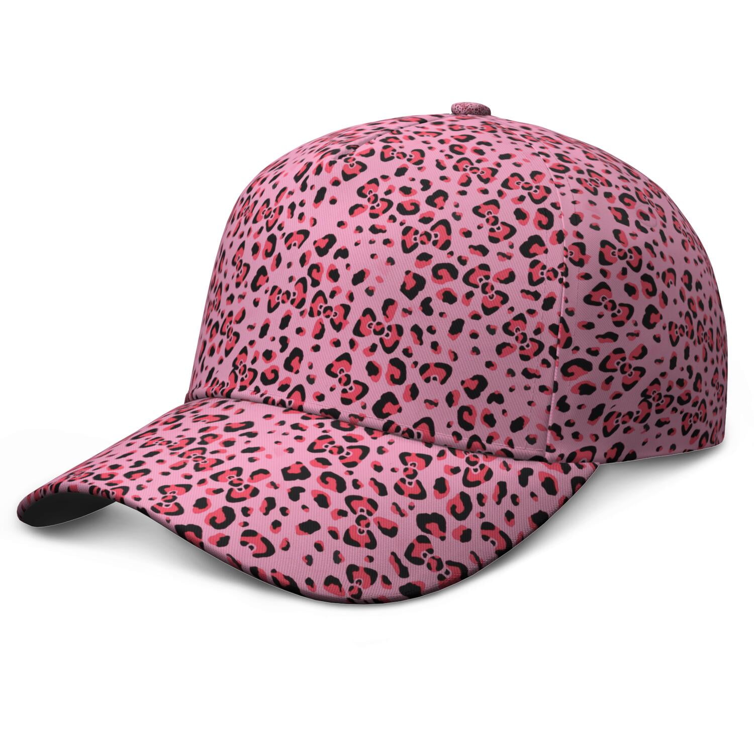 Vintage Leopard Print Baseball Cap - Adjustable Cotton Hat for Outdoor Vintage Leopard Print Baseball Cap Distressed Cotton  main image 3