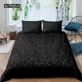 thumbnail image 1 of Leopard Print Duvet Cover Safari Cheetah Africa Animal Bedding Set Men Women Bedroom Decor Black And, 1 of 5