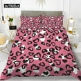 thumbnail image 1 of Leopard Print Duvet Cover Set Pink Girly Chic Cheetah Print Bedding Set for Boy Teen Polyester Wild, 1 of 5