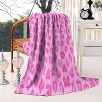 Leopard Print Flannel Fleece Blankets Throw Throw Blanket Lightweight Soft Cozy Fluffy Blanket for Room Couch Decor Soft 50x60in