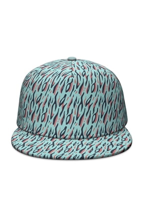 Leopard Print Flat Baseball Cap – Adjustable Snapback Hat with Flat Bill, Breathable and Durable, Personalized Design for Sports, Travel & Daily Wear