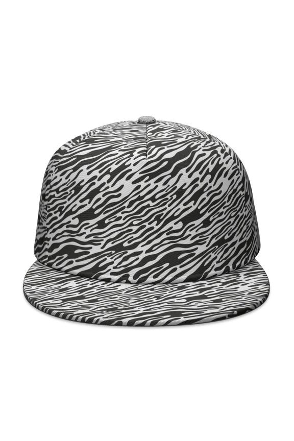 Leopard Print Flat Baseball Cap – Adjustable Snapback Hat with Flat Bill, Breathable and Durable, Personalized Design for Sports, Travel & Daily Wear