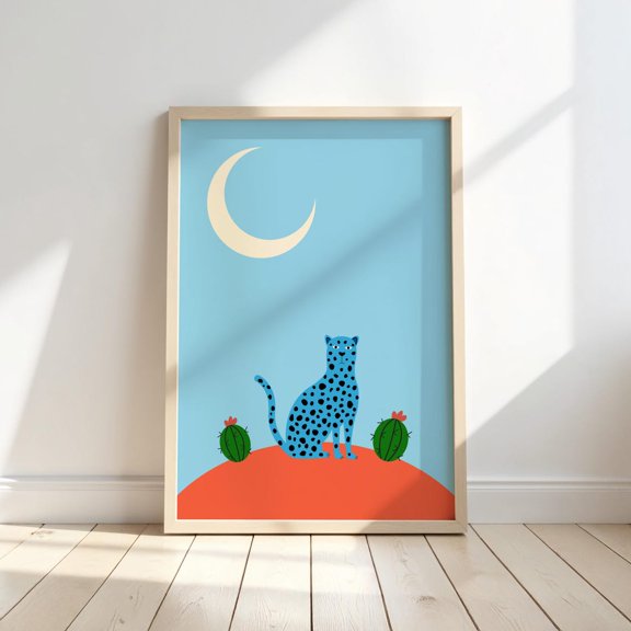 Leopard Print For Eclectic Wall Art For Playroom And Nursery Unframed Paper Print