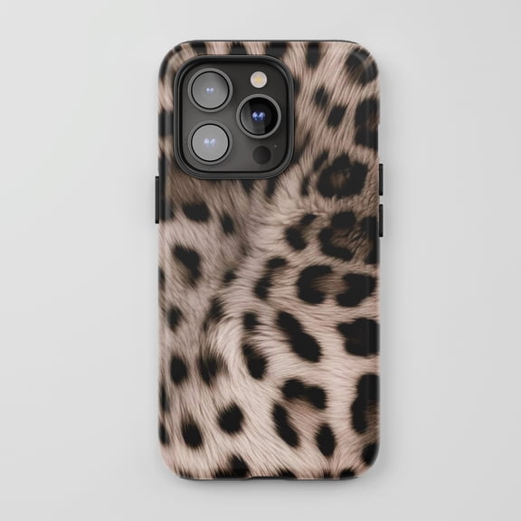Leopard Print For iPhone Protective Phone Case Chic Fashion Beige Brown