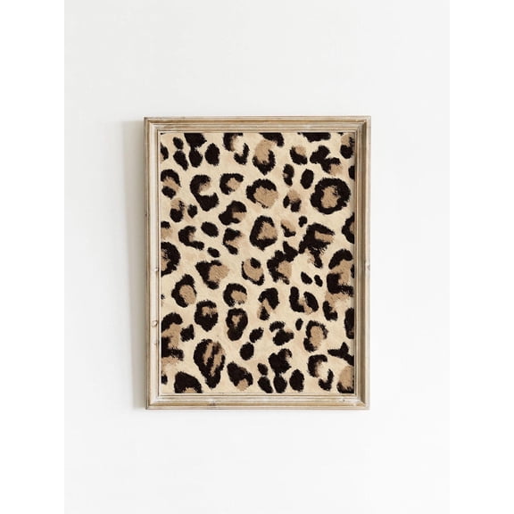 Leopard Print, Girly Glam Preppy Animal Wall Art