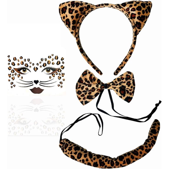 Leopard Print Headband Costume Accessories - Walmart.com
