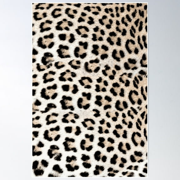 Leopard Print In Leopard Spots Pattern Poster Wall Art, Modern Wall Decor For Living Room Bedroom, 8x12 UNFRAMED