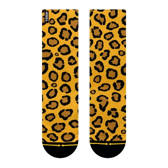Leopard Print Jungle Cat Crew Socks