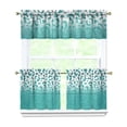 thumbnail image 1 of Leopard Print Kitchen Curtains 24 Inch Short - 3 Panel Set, Modern Cheetah Spot Design, Rod Pocket Animal Print Curtains 100% Polyester, Fashion Tropical Pattern for Living Room, Bedroom, Easy Wash, 1 of 6